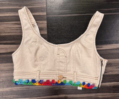 Upcycled Jean Crop Top
