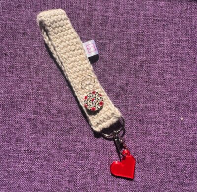 The Cotton Heart Keychain