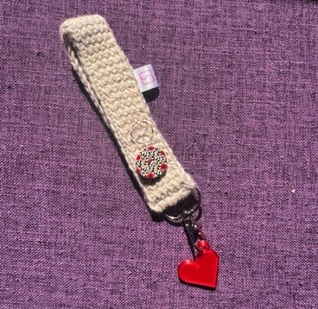 The Cotton Heart Keychain